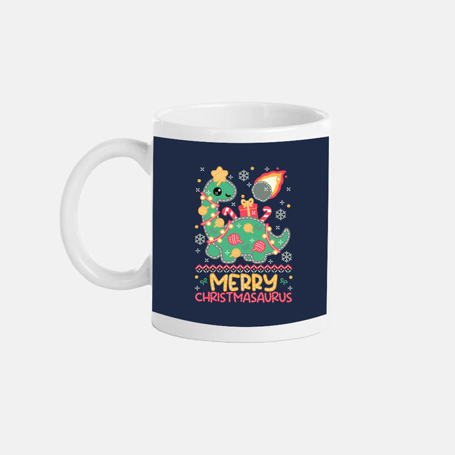 Merry Christmasaurus-None-Mug-Drinkware-NemiMakeit