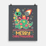 Merry Christmasaurus-None-Matte-Poster-NemiMakeit
