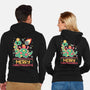 Merry Christmasaurus-Unisex-Zip-Up-Sweatshirt-NemiMakeit