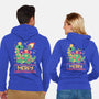 Merry Christmasaurus-Unisex-Zip-Up-Sweatshirt-NemiMakeit