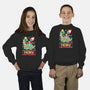 Merry Christmasaurus-Youth-Crew Neck-Sweatshirt-NemiMakeit