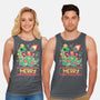 Merry Christmasaurus-Unisex-Basic-Tank-NemiMakeit