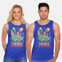 Merry Christmasaurus-Unisex-Basic-Tank-NemiMakeit
