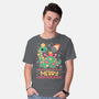 Merry Christmasaurus-Mens-Basic-Tee-NemiMakeit