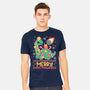 Merry Christmasaurus-Mens-Heavyweight-Tee-NemiMakeit