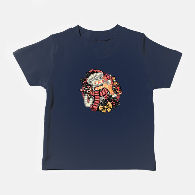 Happy Holidays Humans-Baby-Basic-Tee-glitchygorilla