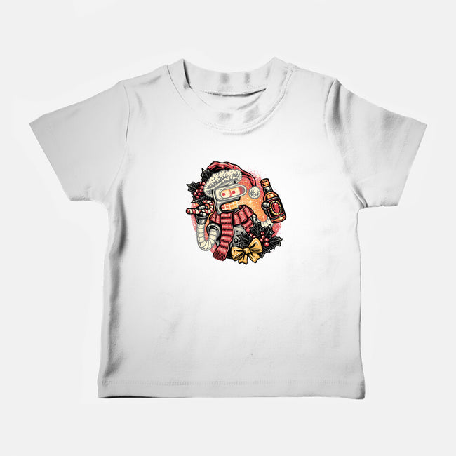 Happy Holidays Humans-Baby-Basic-Tee-glitchygorilla