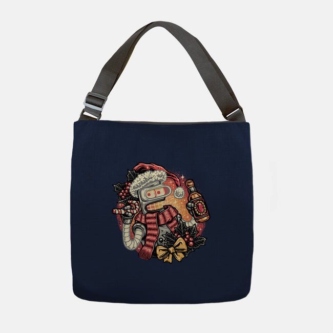Happy Holidays Humans-None-Adjustable Tote-Bag-glitchygorilla