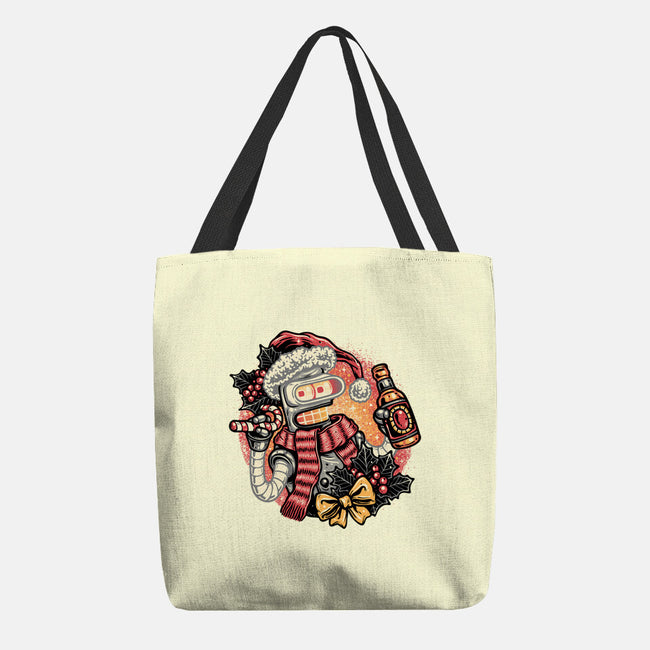Happy Holidays Humans-None-Basic Tote-Bag-glitchygorilla