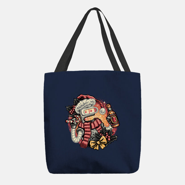 Happy Holidays Humans-None-Basic Tote-Bag-glitchygorilla