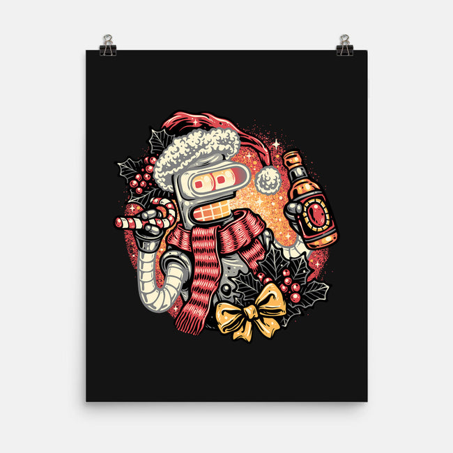 Happy Holidays Humans-None-Matte-Poster-glitchygorilla