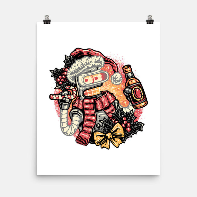 Happy Holidays Humans-None-Matte-Poster-glitchygorilla