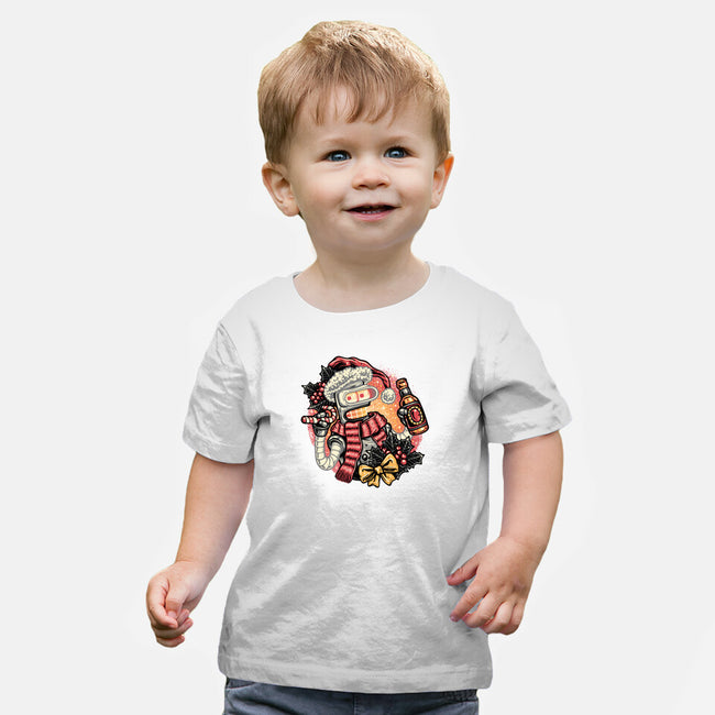 Happy Holidays Humans-Baby-Basic-Tee-glitchygorilla