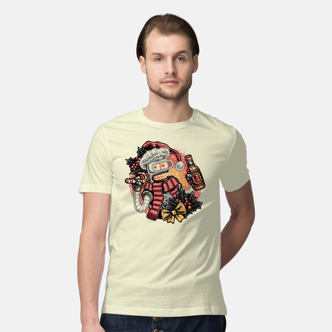 Happy Holidays Humans-Mens-Premium-Tee-glitchygorilla