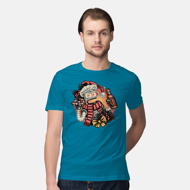 Happy Holidays Humans-Mens-Premium-Tee-glitchygorilla