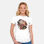Happy Holidays Humans-Womens-Fitted-Tee-glitchygorilla