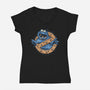 Hide The Cookies-Womens-V-Neck-Tee-glitchygorilla