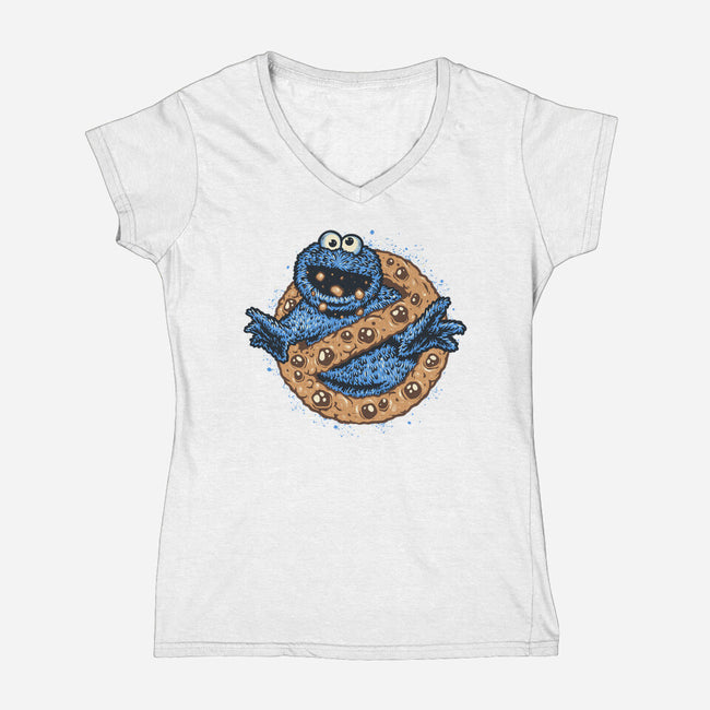 Hide The Cookies-Womens-V-Neck-Tee-glitchygorilla