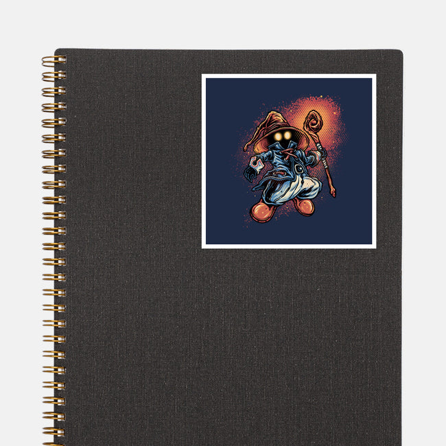 Legend Of The Black Mage-None-Glossy-Sticker-glitchygorilla