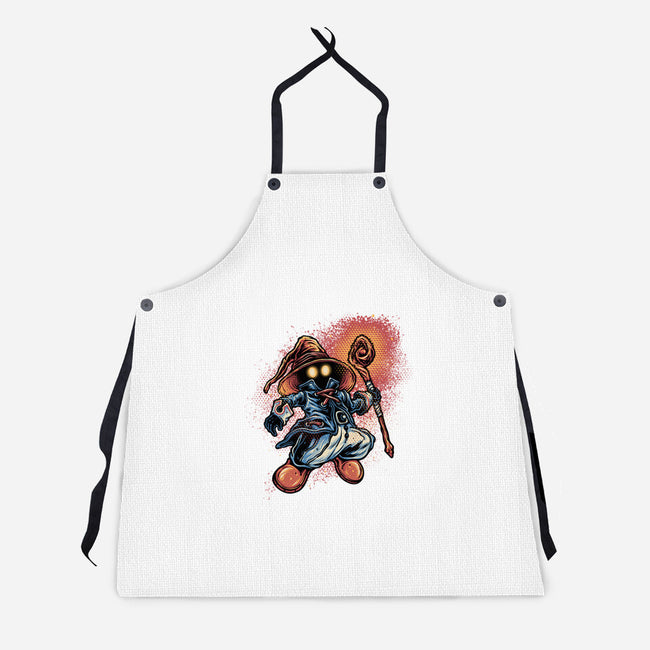 Legend Of The Black Mage-Unisex-Kitchen-Apron-glitchygorilla