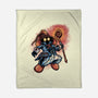Legend Of The Black Mage-None-Fleece-Blanket-glitchygorilla