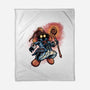 Legend Of The Black Mage-None-Fleece-Blanket-glitchygorilla