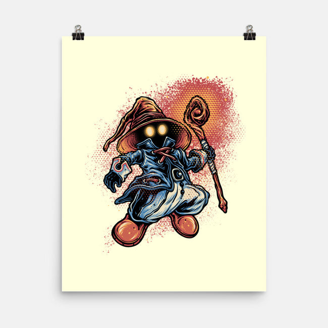 Legend Of The Black Mage-None-Matte-Poster-glitchygorilla