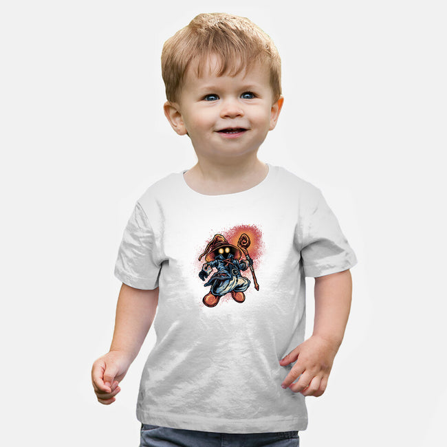 Legend Of The Black Mage-Baby-Basic-Tee-glitchygorilla