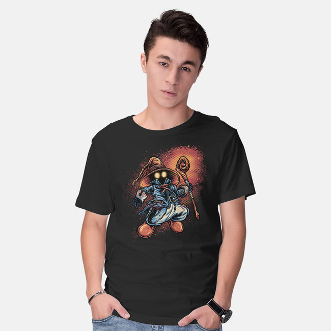 Legend Of The Black Mage-Mens-Basic-Tee-glitchygorilla