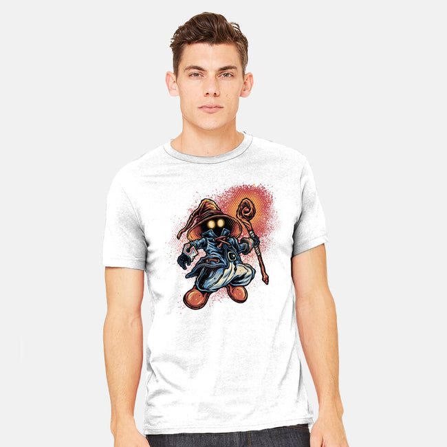 Legend Of The Black Mage-Mens-Heavyweight-Tee-glitchygorilla