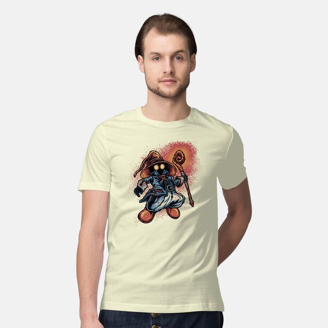 Legend Of The Black Mage-Mens-Premium-Tee-glitchygorilla