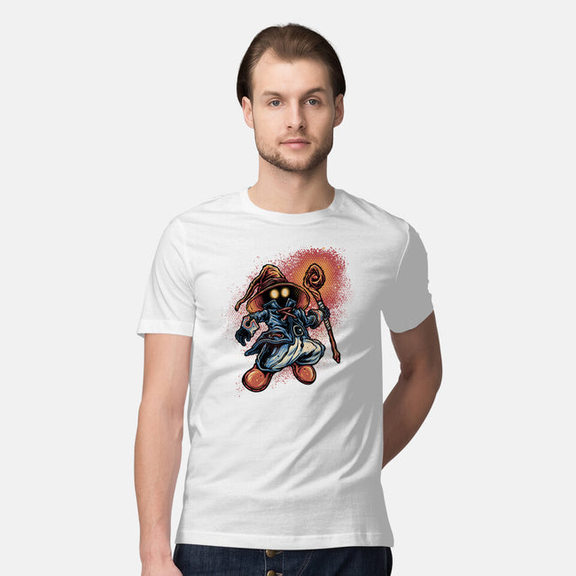 Legend Of The Black Mage-Mens-Premium-Tee-glitchygorilla