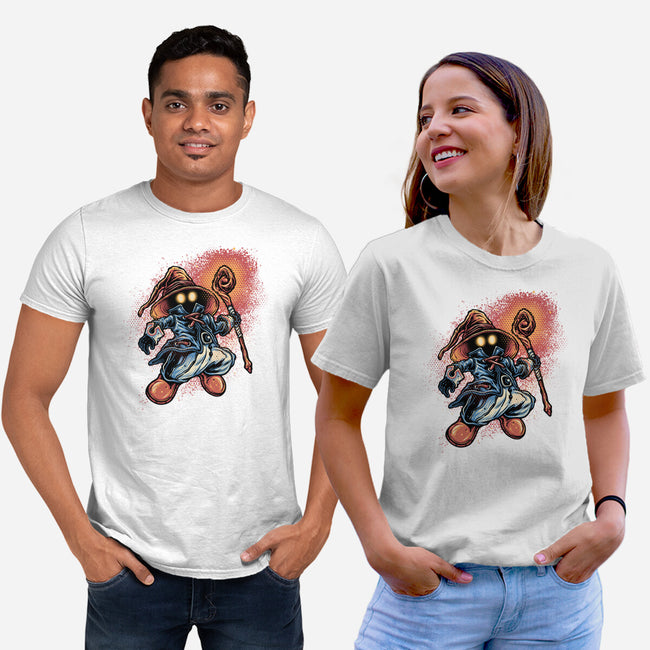 Legend Of The Black Mage-Unisex-Basic-Tee-glitchygorilla
