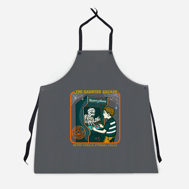 The Haunted Arcade-Unisex-Kitchen-Apron-Kimprut