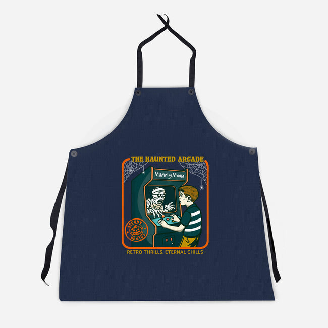 The Haunted Arcade-Unisex-Kitchen-Apron-Kimprut