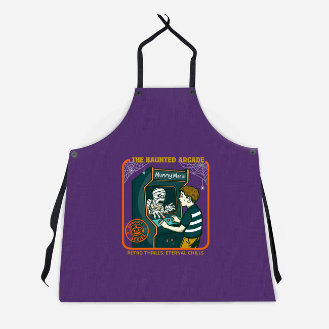The Haunted Arcade-Unisex-Kitchen-Apron-Kimprut