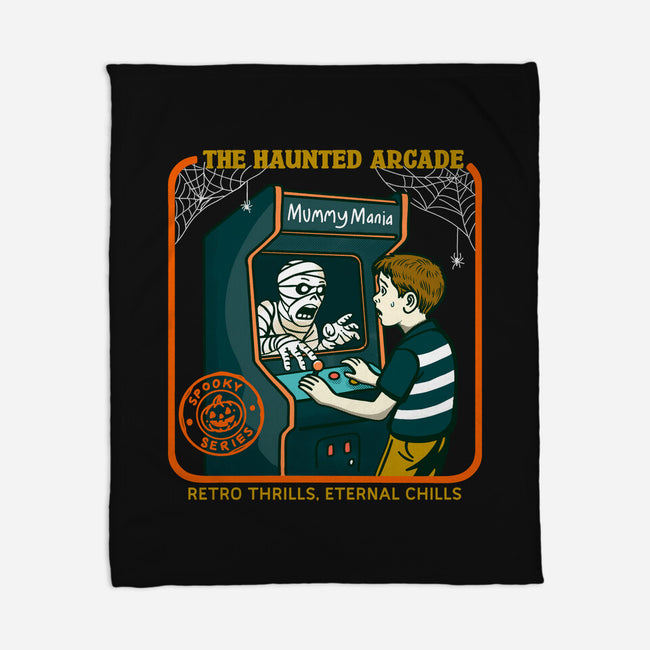 The Haunted Arcade-None-Fleece-Blanket-Kimprut