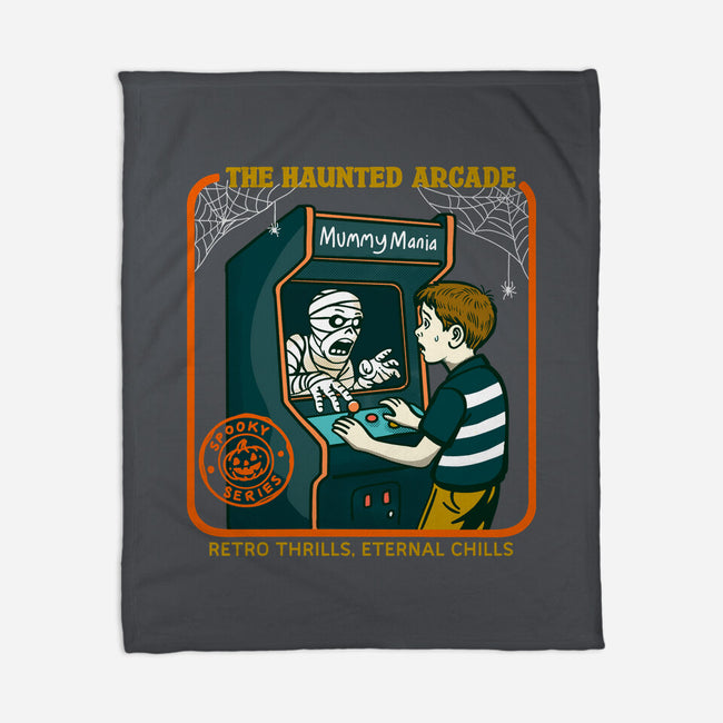 The Haunted Arcade-None-Fleece-Blanket-Kimprut