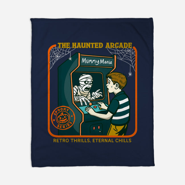 The Haunted Arcade-None-Fleece-Blanket-Kimprut
