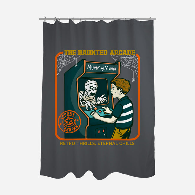 The Haunted Arcade-None-Polyester-Shower Curtain-Kimprut