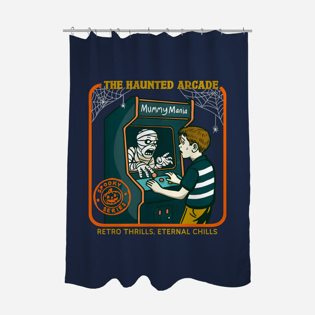 The Haunted Arcade-None-Polyester-Shower Curtain-Kimprut