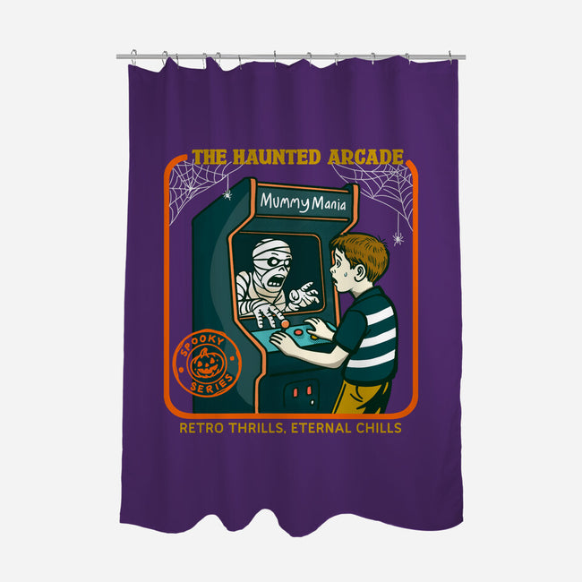 The Haunted Arcade-None-Polyester-Shower Curtain-Kimprut