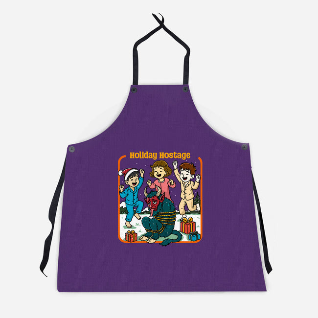 Holiday Hostage-Unisex-Kitchen-Apron-Kimprut