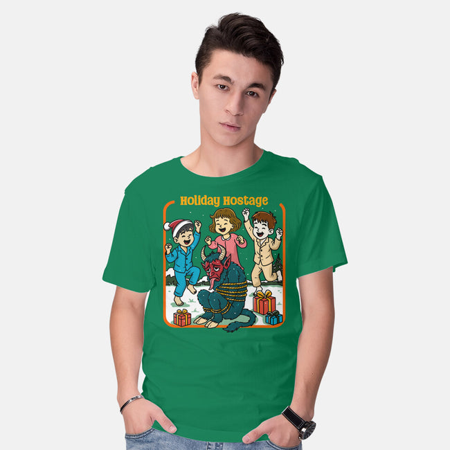 Holiday Hostage-Mens-Basic-Tee-Kimprut