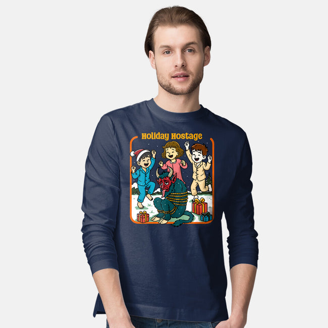 Holiday Hostage-Mens-Long Sleeved-Tee-Kimprut