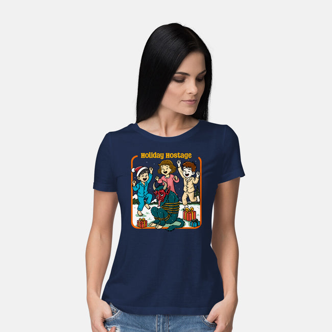 Holiday Hostage-Womens-Basic-Tee-Kimprut