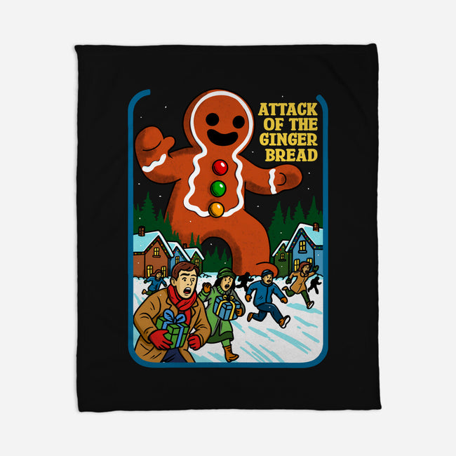 Attack Of The Gingerbread-None-Fleece-Blanket-Kimprut