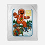 Attack Of The Gingerbread-None-Fleece-Blanket-Kimprut