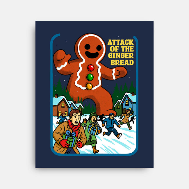 Attack Of The Gingerbread-None-Stretched-Canvas-Kimprut