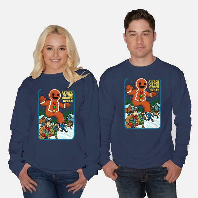 Attack Of The Gingerbread-Unisex-Crew Neck-Sweatshirt-Kimprut